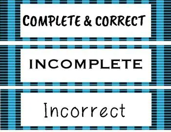 Incorrect or incomplete information