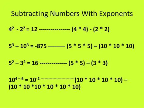 Incorrectly subtracting exponents