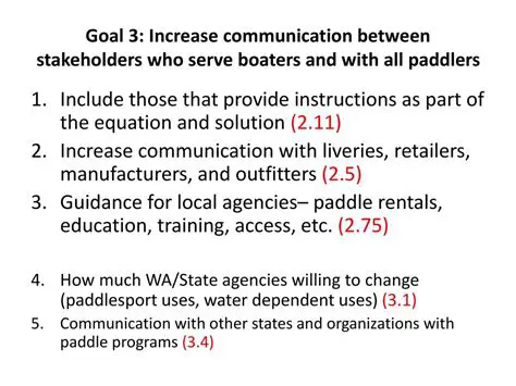 Increase communication between stakeholders