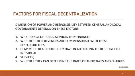 Increase fiscal decentralization