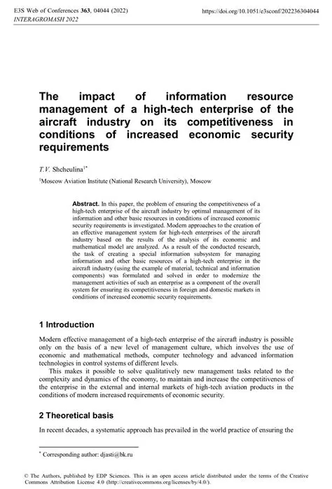 Increased economic security