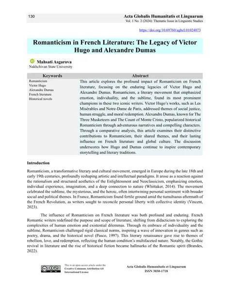 Influence on French Literature