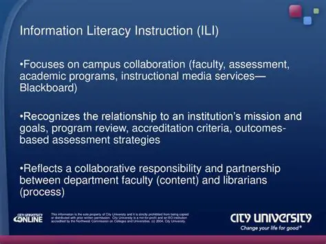Information literacy instruction