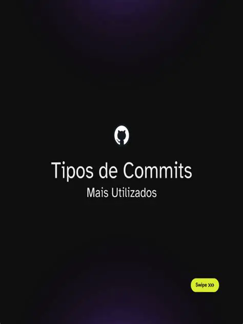 Inserir uma tabela demostrando os tipos de Commits