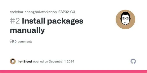 Install the packages manually