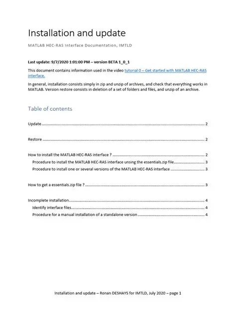 Installation and Update Questions