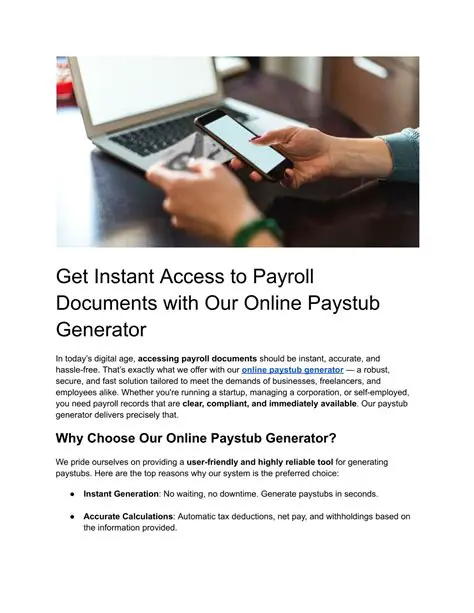 Instant Access to Payroll Details