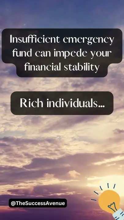 Insufficient emergency fund