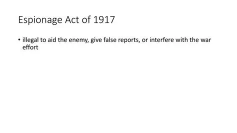 Interfere with the war effort