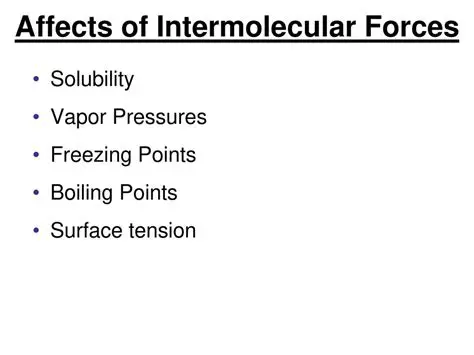 Intermolecular Forces and Freezing Point