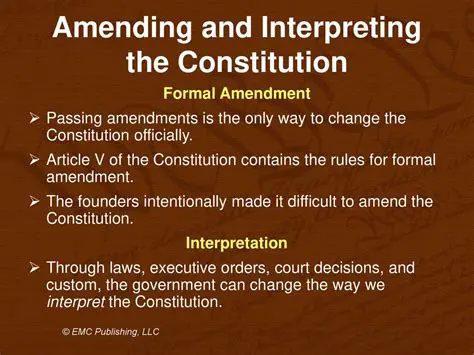 Interpreting Constitutional Amendments