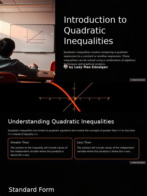 Introduction to Quadratic Inequalities
