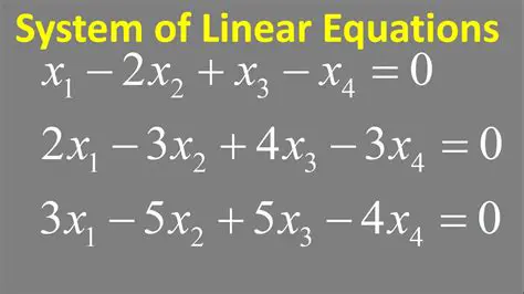 Introduction to Systems of Linear Equations