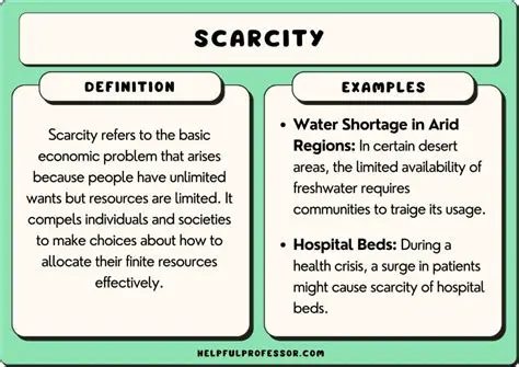 Investigate the concept of scarcity