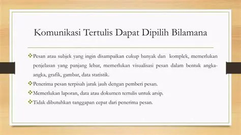 Kelebihan Dokumen Tertulis