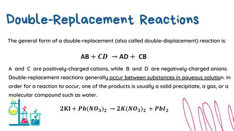 Key Characteristics of Double Replacement Reactions