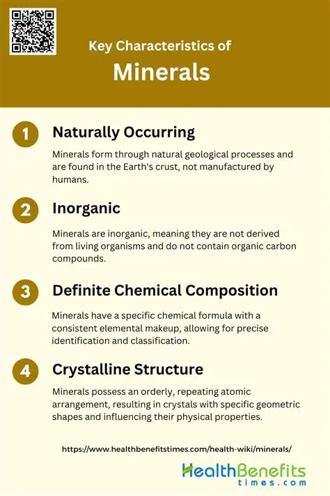 Key Characteristics of Minerals
