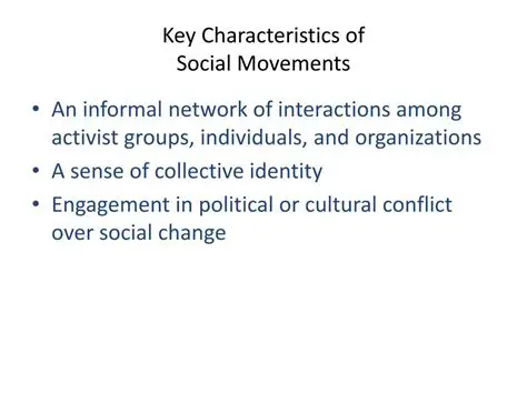 Key Characteristics of Social Movements
