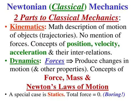 Key Concepts in Newtonian Mechanics