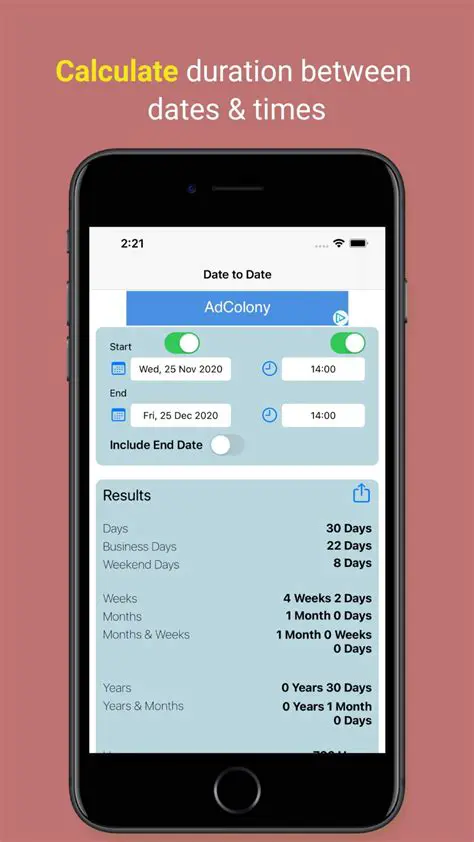 Key Features of a Time and Date Calculator
