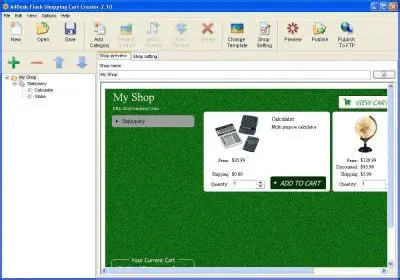 Key Features of A4Desk Flash Shopping Cart Creator