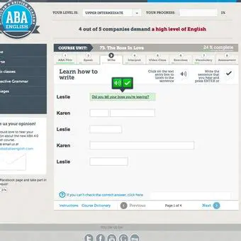 Key Features of ABA English Course