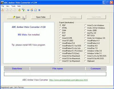 Key Features of ABC Amber Visio Converter
