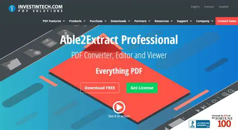 Key Features of Able2Extract PDF Server