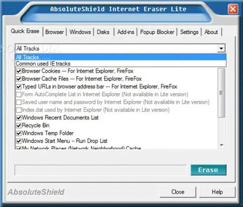 Key Features of AbsoluteShield Track Eraser