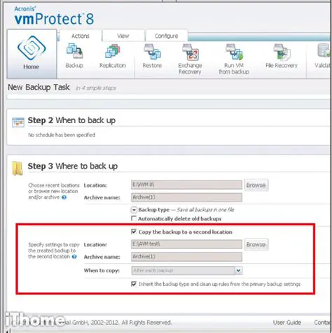 Key Features of Acronis vmProtect