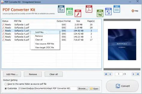Key Features of Adept PDF Converter Kit