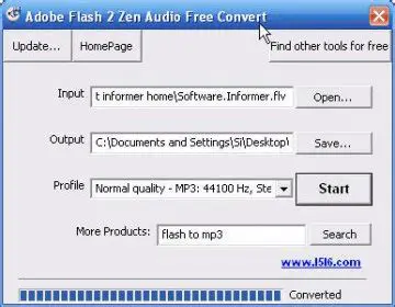 Key Features of Adobe Flash 2 Zen Audio Free Convert