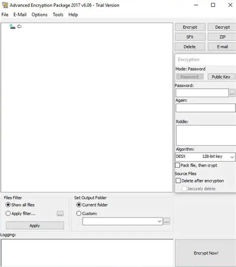 Key Features of Advanced Encryption Package 2017