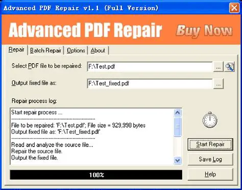 Key Features of Advanced PDF Repair
