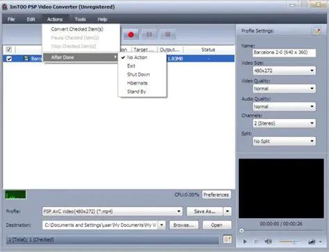 Key Features of Agile PSP Video Converter
