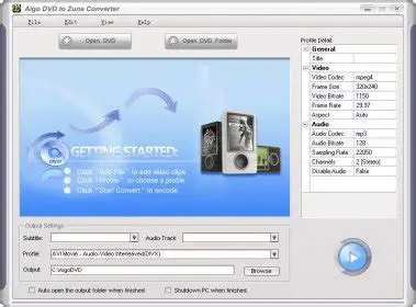 Key Features of Aigo DVD to Zune Converter
