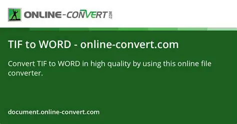 Key Features of Ailt TIFF TIF to Word Converter