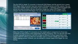 Key Features of Aimersoft Apple TV Movie Converter