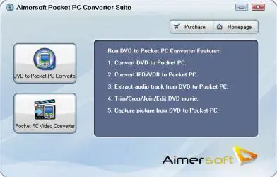 Key Features of Aimersoft DVD to Pocket PC Converter