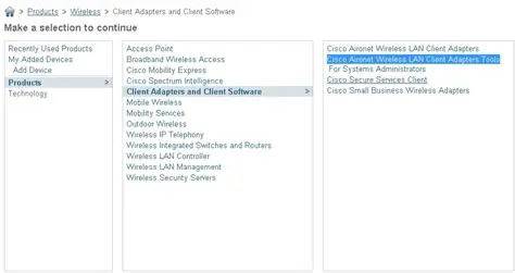 Key Features of Aironet Client Utility