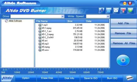 Key Features of Altdo DVD Burner
