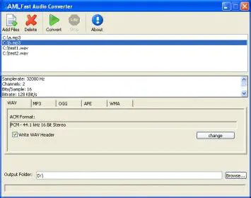 Key Features of AML Fast Audio Converter