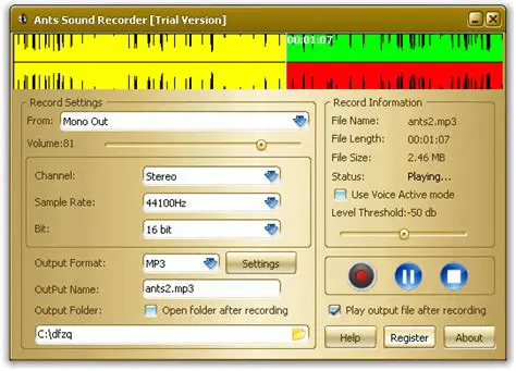 Key Features of Ants Sound Recorder