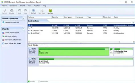 Key Features of Aomei Dynamic Disk Manager Server Edition