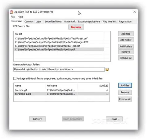 Key Features of ApinSoft PDF to EXE Converter
