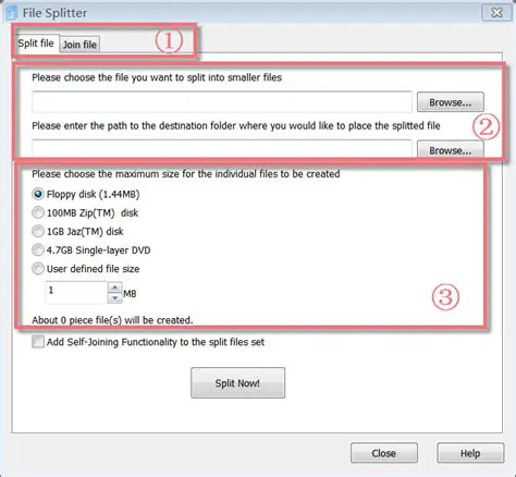 Key Features of Aplus File Splitter and ReJoiner