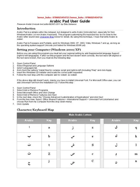 Key Features of Arabic Pad