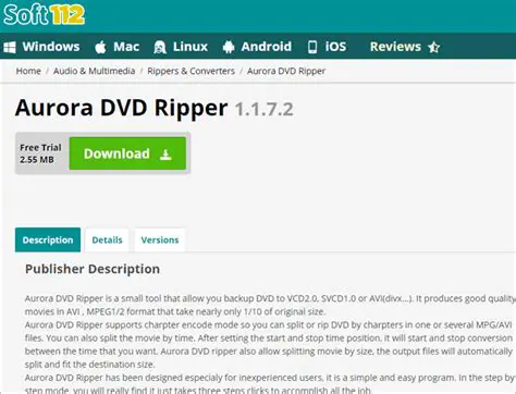 Key Features of Aurora DVD Ripper