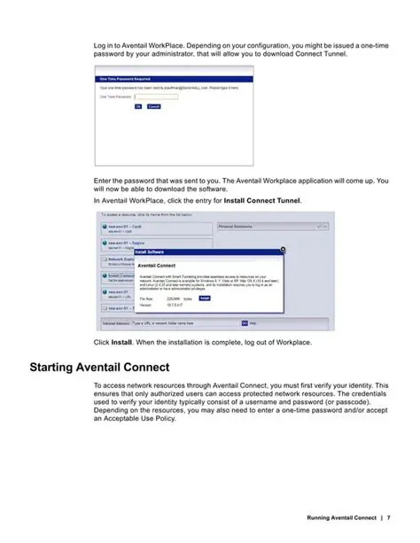 Key Features of Aventail Connect