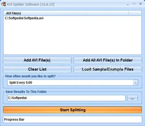 Key Features of AVI Splitter Software